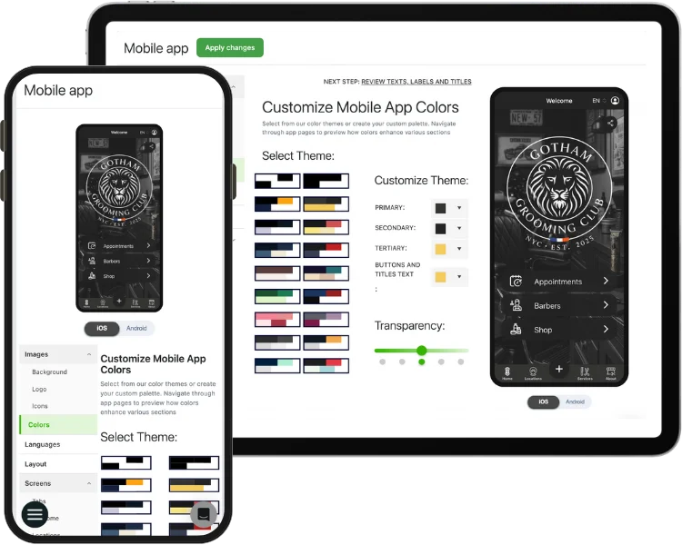 Configurazione semplice ma potente e flessibile per l'app