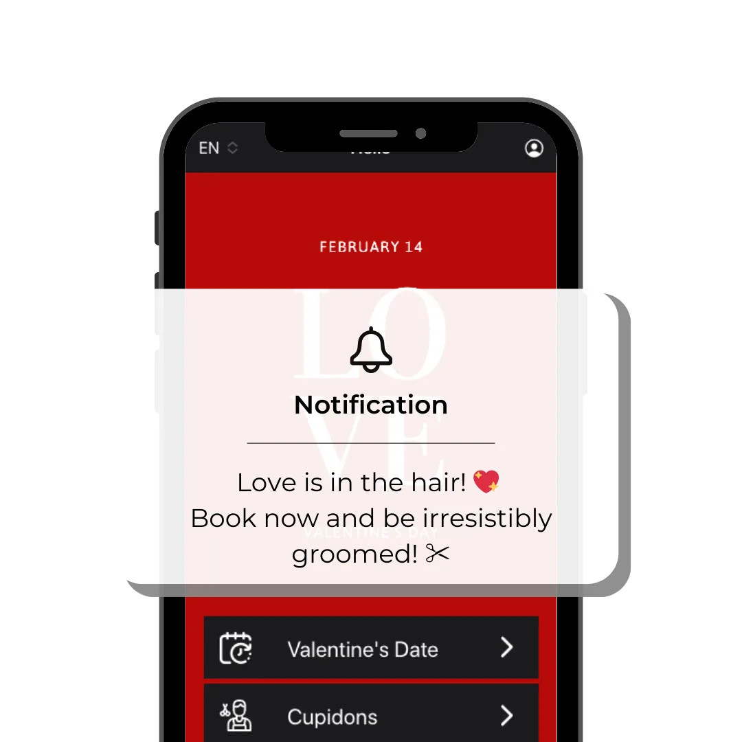 Notifica push di San Valentino